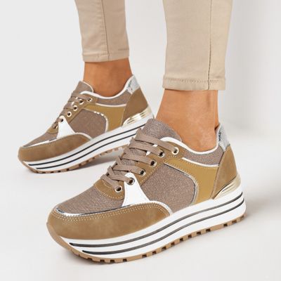 Buty sportowe damskie wiosenne born2be ze sklepu: born2be.pl w kategorii: Buty sportowe damskie - zdjęcie 054DCF2-170-2564_293326