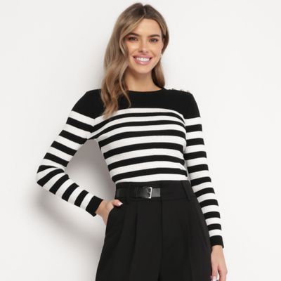 Sweter damski casualowy born2be ze sklepu: born2be.pl w kategorii: Swetry damskie - zdjęcie 054DCF2-170-2564_295077