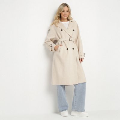 born2be - Płaszcz damski casual ze sklepu: born2be.pl w kategorii: Płaszcze damskie - zdjęcie 054DCF2-170-2564_295692