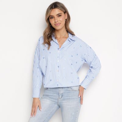 Koszula damska casual na wiosnę born2be ze sklepu: born2be.pl w kategorii: Koszule damskie - zdjęcie 054DCF2-170-2564_298957