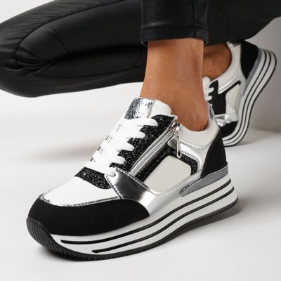 Buty sportowe damskie na wiosnę born2be ze sklepu: born2be.pl w kategorii: Buty sportowe damskie - zdjęcie 054DCF2-170-2564_299815