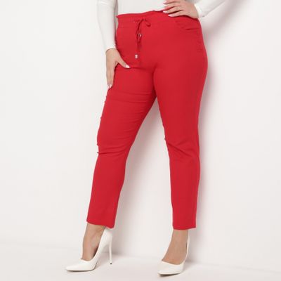 Spodnie damskie na wiosnę casual born2be ze sklepu: born2be.pl w kategorii: Spodnie damskie - zdjęcie 054DCF2-170-2564_300942