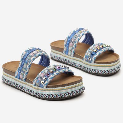 Klapki damskie na lato born2be ze sklepu: born2be.pl w kategorii: Klapki damskie - zdjęcie 054DCF2-170-2564_306435