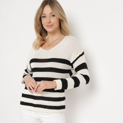 Sweter damski casualowy born2be ze sklepu: born2be.pl w kategorii: Swetry damskie - zdjęcie 054DCF2-170-2564_308358