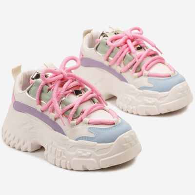 Buty sportowe damskie na wiosnę born2be ze sklepu: born2be.pl w kategorii: Buty sportowe damskie - zdjęcie 054DCF2-170-2564_308748