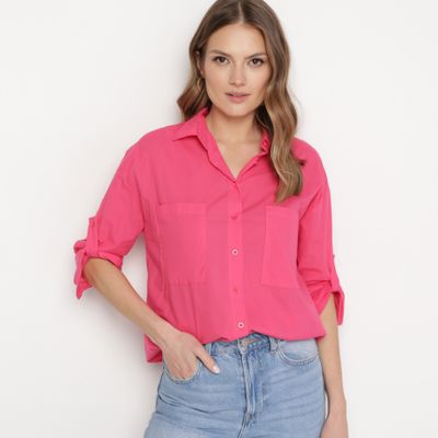 Koszula damska na wiosnę casual born2be ze sklepu: born2be.pl w kategorii: Koszule damskie - zdjęcie 054DCF2-170-2564_309040