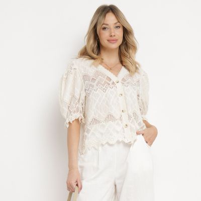 born2be - Bluzka damska casual ze sklepu: born2be.pl w kategorii: Bluzki damskie - zdjęcie 054DCF2-170-2564_309335