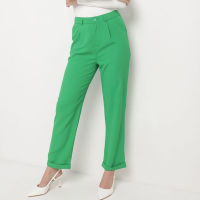 Spodnie damskie w stylu retro born2be ze sklepu: born2be.pl w kategorii: Spodnie damskie - zdjęcie 054DCF2-170-2564_312601