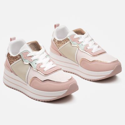 Buty sportowe damskie na wiosnę born2be ze sklepu: born2be.pl w kategorii: Buty sportowe damskie - zdjęcie 054DCF2-170-2564_313595