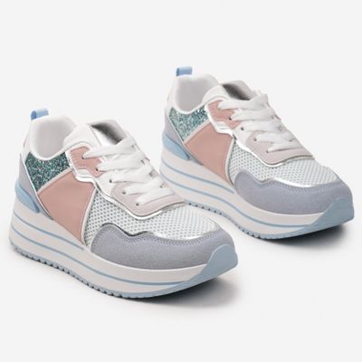 Buty sportowe damskie na wiosnę born2be ze sklepu: born2be.pl w kategorii: Buty sportowe damskie - zdjęcie 054DCF2-170-2564_313598
