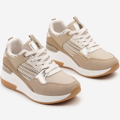 Buty sportowe damskie na wiosnę born2be ze sklepu: born2be.pl w kategorii: Buty sportowe damskie - zdjęcie 054DCF2-170-2564_315518