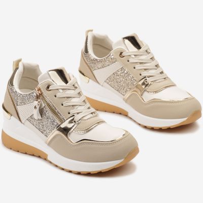 Buty sportowe damskie wiosenne born2be ze sklepu: born2be.pl w kategorii: Buty sportowe damskie - zdjęcie 054DCF2-170-2564_315546