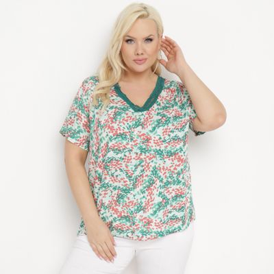 Bluzka damska na wiosnę casual born2be ze sklepu: born2be.pl w kategorii: Bluzki damskie - zdjęcie 054DCF2-170-2564_317392