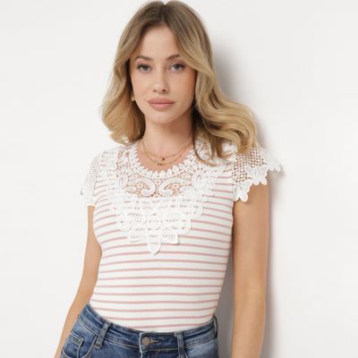 Bluzka damska casual na wiosnę born2be ze sklepu: born2be.pl w kategorii: Bluzki damskie - zdjęcie 054DCF2-170-2564_319160