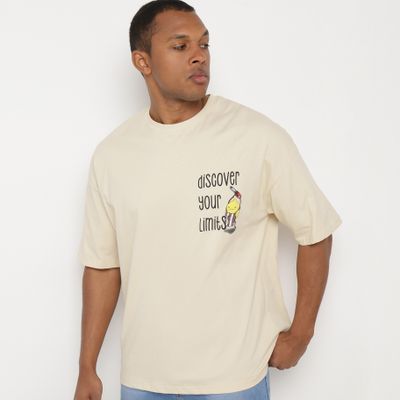 T-shirt męski w stylu młodzieżowym born2be ze sklepu: born2be.pl w kategorii: T-shirty męskie - zdjęcie 054DCF2-170-2564_324774