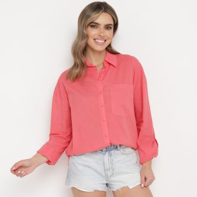 Koszula damska na wiosnę casual born2be ze sklepu: born2be.pl w kategorii: Koszule damskie - zdjęcie 054DCF2-170-2564_325012