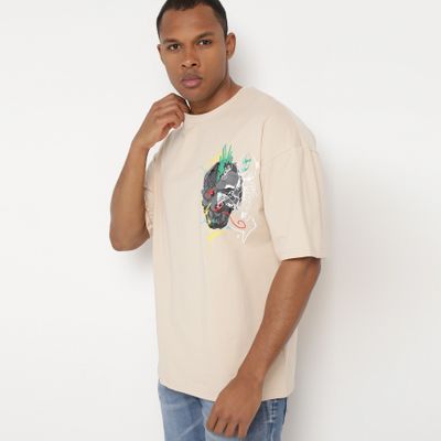 T-shirt męski letni born2be ze sklepu: born2be.pl w kategorii: T-shirty męskie - zdjęcie 054DCF2-170-2564_325650