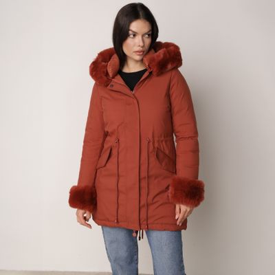 Parka damska casual born2be ze sklepu: born2be.pl w kategorii: Parki damskie - zdjęcie 054DCF2-170-2564_339989