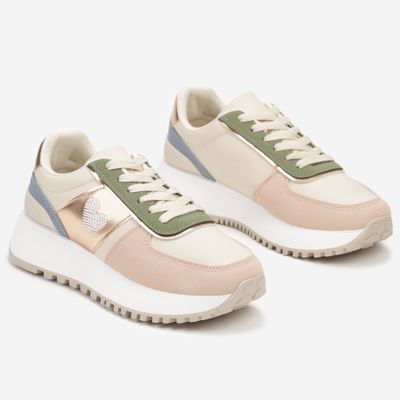 Buty sportowe damskie na wiosnę born2be ze sklepu: born2be.pl w kategorii: Buty sportowe damskie - zdjęcie 054DCF2-170-2564_340440