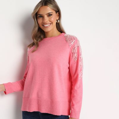 Sweter damski na zimę born2be ze sklepu: born2be.pl w kategorii: Swetry damskie - zdjęcie 054DCF2-170-2564_343080