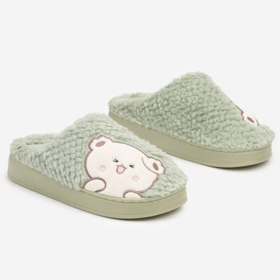 Kapcie damskie na zimę born2be ze sklepu: born2be.pl w kategorii: Kapcie damskie - zdjęcie 054DCF2-170-2564_345330