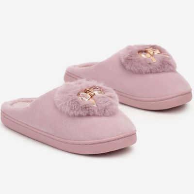 Kapcie damskie na zimę born2be ze sklepu: born2be.pl w kategorii: Kapcie damskie - zdjęcie 054DCF2-170-2564_345402