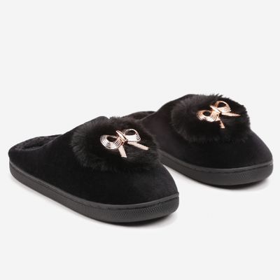 Kapcie damskie na zimę born2be ze sklepu: born2be.pl w kategorii: Kapcie damskie - zdjęcie 054DCF2-170-2564_345421
