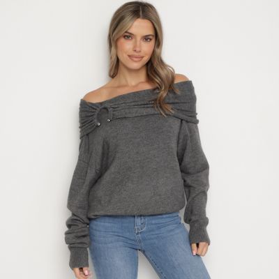 Sweter damski casual born2be ze sklepu: born2be.pl w kategorii: Swetry damskie - zdjęcie 054DCF2-170-2564_346307