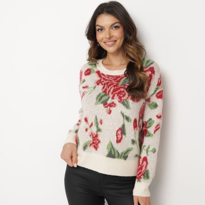 Sweter damski casual born2be ze sklepu: born2be.pl w kategorii: Swetry damskie - zdjęcie 054DCF2-170-2564_348064