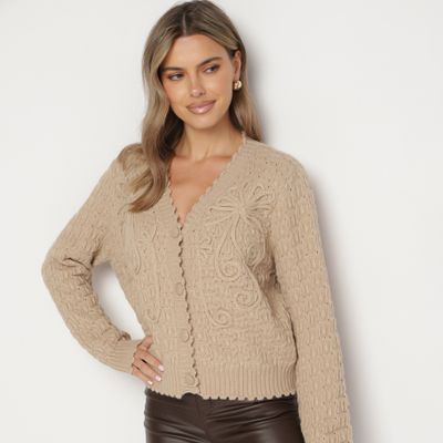 Sweter damski na zimę born2be ze sklepu: born2be.pl w kategorii: Swetry damskie - zdjęcie 054DCF2-170-2564_348873