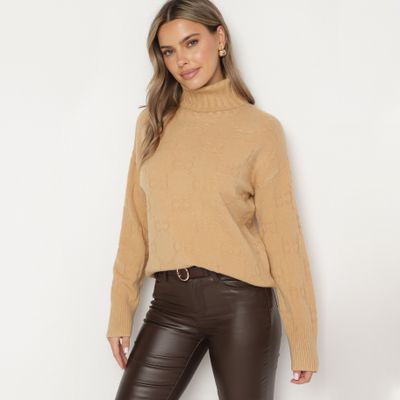 Sweter damski na zimę born2be ze sklepu: born2be.pl w kategorii: Swetry damskie - zdjęcie 054DCF2-170-2564_349214