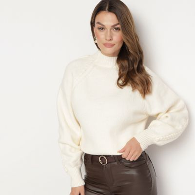 Sweter damski casual born2be ze sklepu: born2be.pl w kategorii: Swetry damskie - zdjęcie 054DCF2-170-2564_349601
