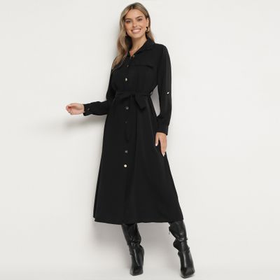 born2be - Sukienka casual jesienna ze sklepu: born2be.pl w kategorii: Sukienki - zdjęcie 054DCF2-170-2564_350084