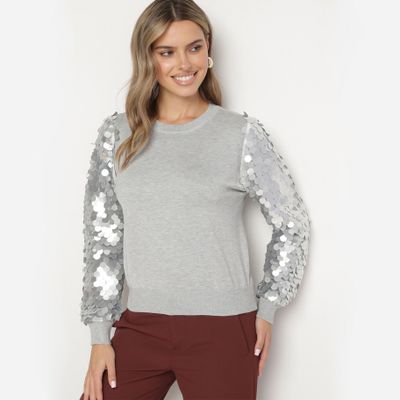 Sweter damski casual born2be ze sklepu: born2be.pl w kategorii: Swetry damskie - zdjęcie 054DCF2-170-2564_350408