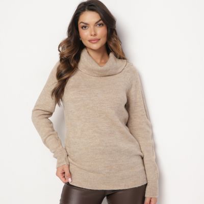 Sweter damski casualowy na zimę born2be ze sklepu: born2be.pl w kategorii: Swetry damskie - zdjęcie 054DCF2-170-2564_350826