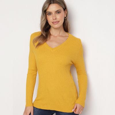 born2be - Sweter damski casual na zimę ze sklepu: born2be.pl w kategorii: Swetry damskie - zdjęcie 054DCF2-170-2564_350948