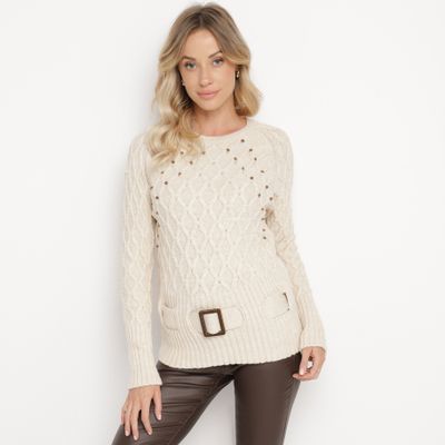 born2be - Sweter damski na zimę ze sklepu: born2be.pl w kategorii: Swetry damskie - zdjęcie 054DCF2-170-2564_351065