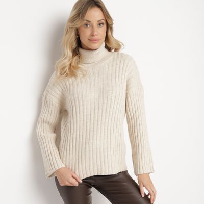 Sweter damski na zimę born2be ze sklepu: born2be.pl w kategorii: Swetry damskie - zdjęcie 054DCF2-170-2564_351123