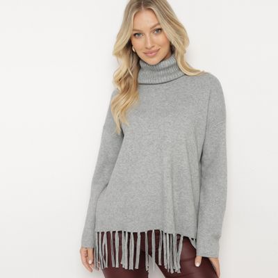born2be - Sweter damski boho na zimę ze sklepu: born2be.pl w kategorii: Swetry damskie - zdjęcie 054DCF2-170-2564_351567