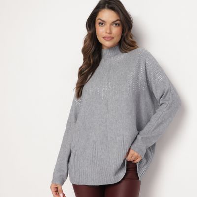 Sweter damski casual born2be ze sklepu: born2be.pl w kategorii: Swetry damskie - zdjęcie 054DCF2-170-2564_352097