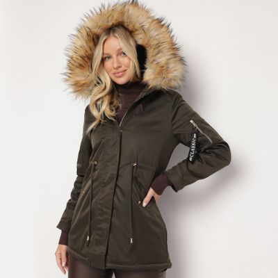 Parka damska casual born2be ze sklepu: born2be.pl w kategorii: Parki damskie - zdjęcie 054DCF2-170-2564_353034