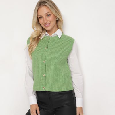 Kamizelka damska casual born2be ze sklepu: born2be.pl w kategorii: Kamizelki damskie - zdjęcie 054DCF2-170-2564_353173