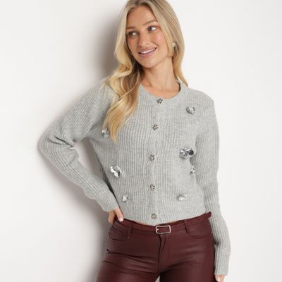 Sweter damski casual born2be ze sklepu: born2be.pl w kategorii: Swetry damskie - zdjęcie 054DCF2-170-2564_353188