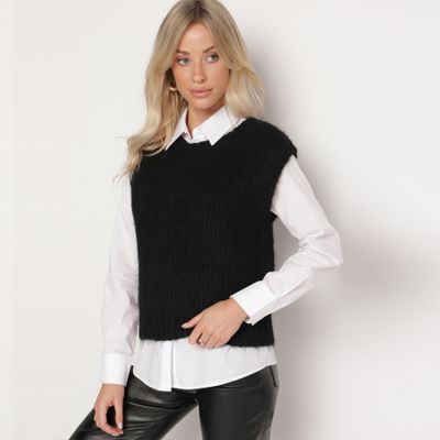 Kamizelka damska casual born2be ze sklepu: born2be.pl w kategorii: Kamizelki damskie - zdjęcie 054DCF2-170-2564_353574