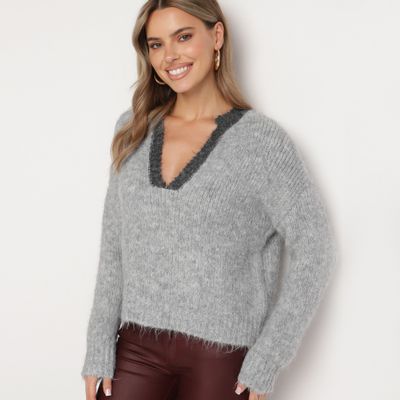 born2be - Sweter damski casualowy ze sklepu: born2be.pl w kategorii: Swetry damskie - zdjęcie 054DCF2-170-2564_353583