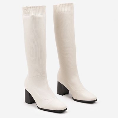 Kozaki damskie na wiosnę born2be ze sklepu: born2be.pl w kategorii: Kozaki damskie - zdjęcie 054DCF2-170-2564_353702
