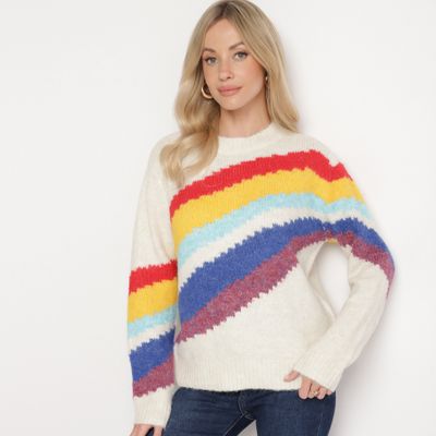 Sweter damski casual born2be ze sklepu: born2be.pl w kategorii: Swetry damskie - zdjęcie 054DCF2-170-2564_353725