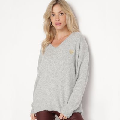 Sweter damski casual born2be ze sklepu: born2be.pl w kategorii: Swetry damskie - zdjęcie 054DCF2-170-2564_353760