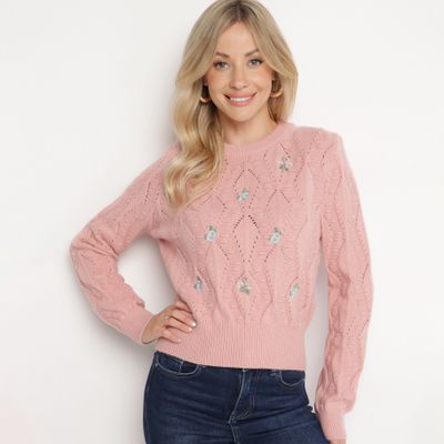 born2be - Sweter damski na zimę ze sklepu: born2be.pl w kategorii: Swetry damskie - zdjęcie 054DCF2-170-2564_354315