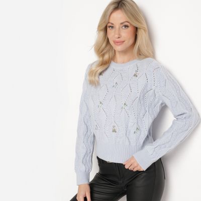 Sweter damski casual born2be ze sklepu: born2be.pl w kategorii: Swetry damskie - zdjęcie 054DCF2-170-2564_354316